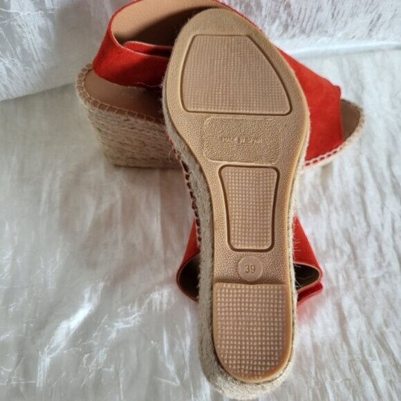 Maypol - Red  Leather Espadrilles  Shoes NWOT Women’s Sz 8 - Picture 12 of 14